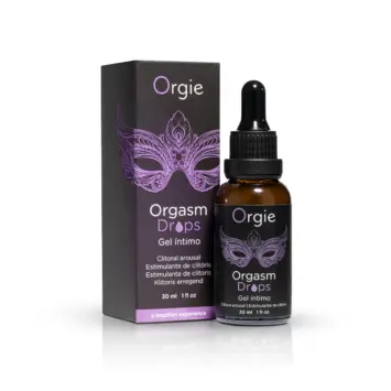 Κομψό μπουκάλι Orgie Orgasm Drops για κλειτοριδική διέγερση και αυξημένη ευαισθησία.