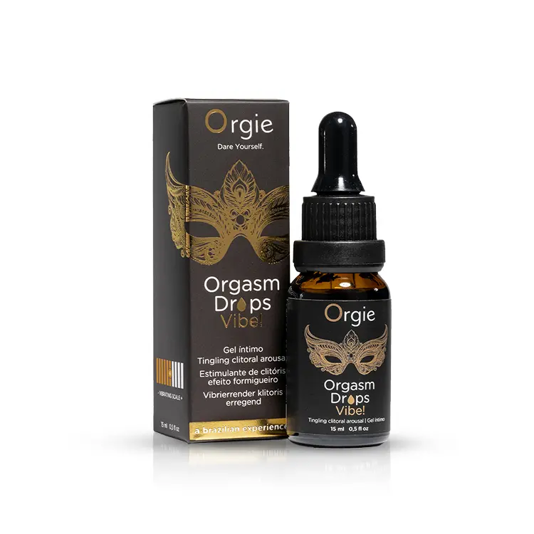 Orgie – Διεγερτικές σταγόνες κλειτορίδας VIBE 15ml 1 Διεγερτικό τζελ κλειτορίδας Orgie Orgasm Drops Vibe! με γεύση ροδάκινο και εφέ δόνησης.